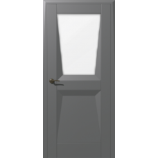 Дверь межкомнатная Дубрава Сибирь Муза АККОРД серая, стекло